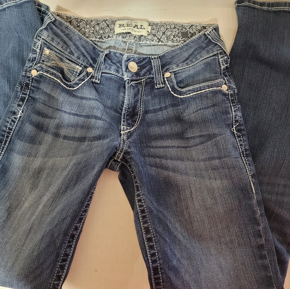Ariat REAL Denim Mid Rise Straight 28R